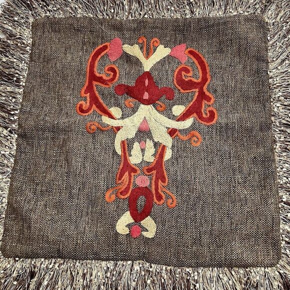 Decorative Brown/Rust Pillow Covers for sofa 20x20 set of 2 - Picture 4 of 10